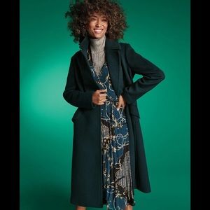 NWOT Ann Taylor Wool Belted Trench Coat XL